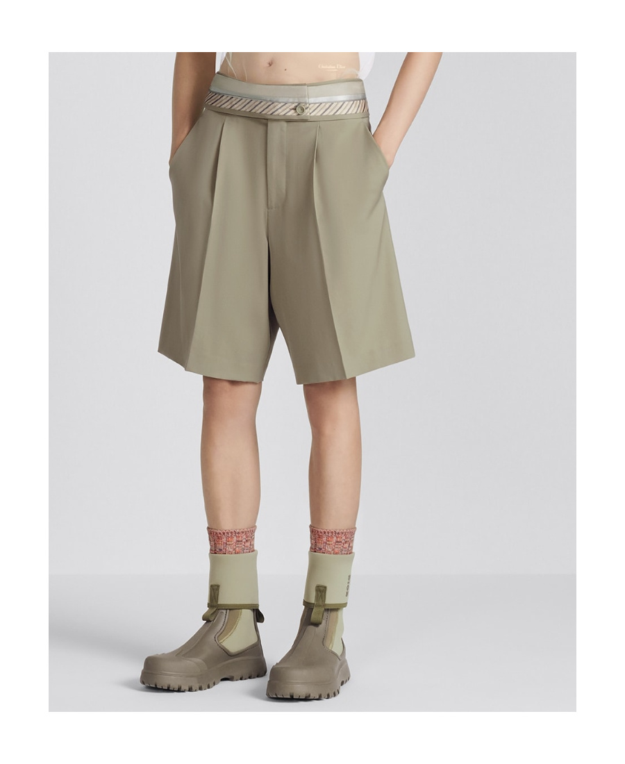 Dior Logo Shorts In Nude