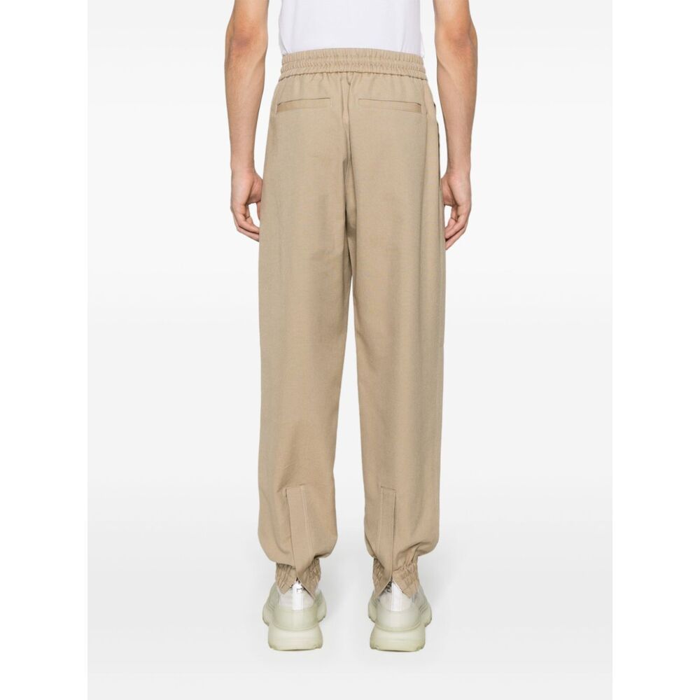 Alexander Mcqueen Cotton Cargo Pants In Nude