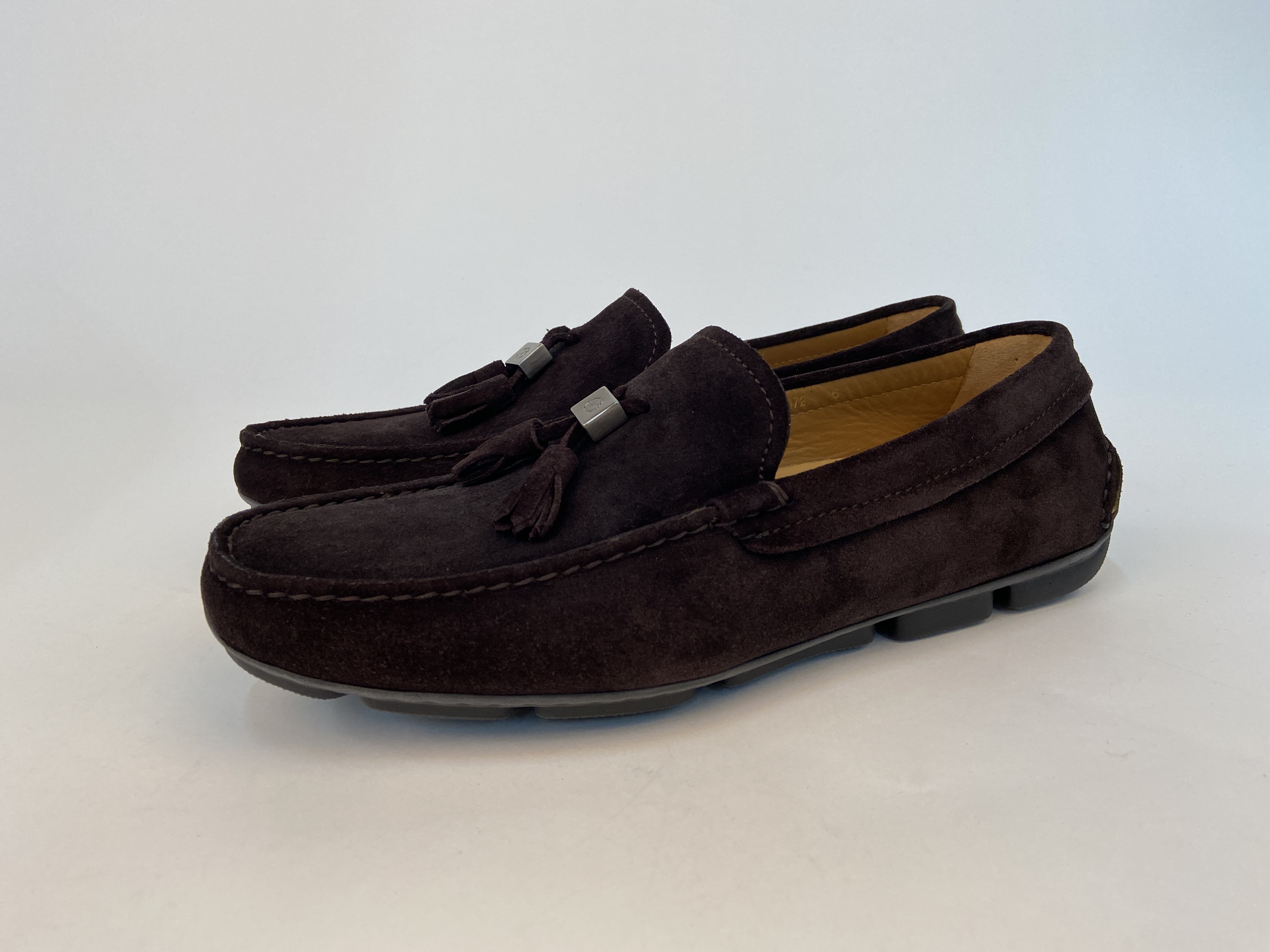 Giorgio Armani Logo Leisure Business Shoes In Black
