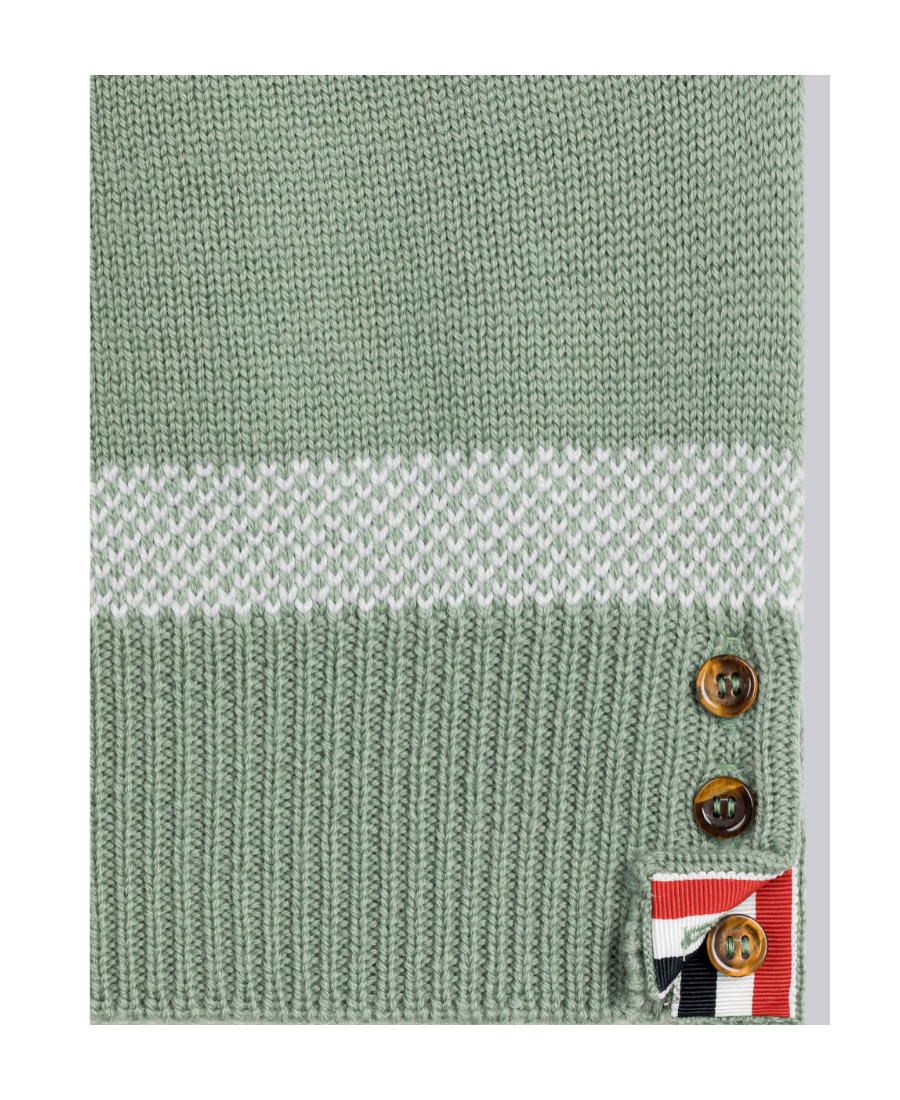 Thom Browne Fair-isle Wool Jumper In Gray