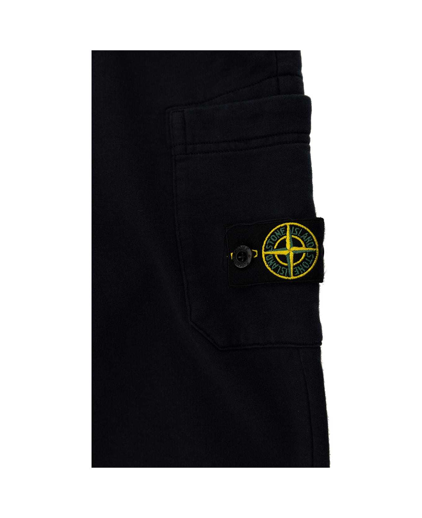 Stone Island Compass-badge Track Pants In Blue