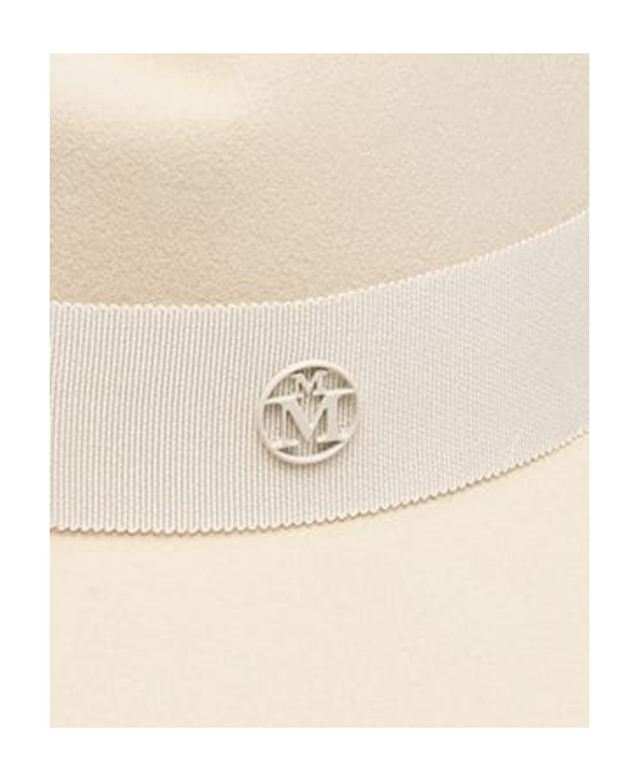 Maison Michel Henrietta Wool Felt Fedora Hat In Neutral