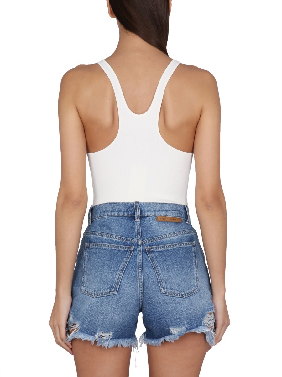 Stella Mccartney Sleeveless Racerback Tank Top In Multicolor