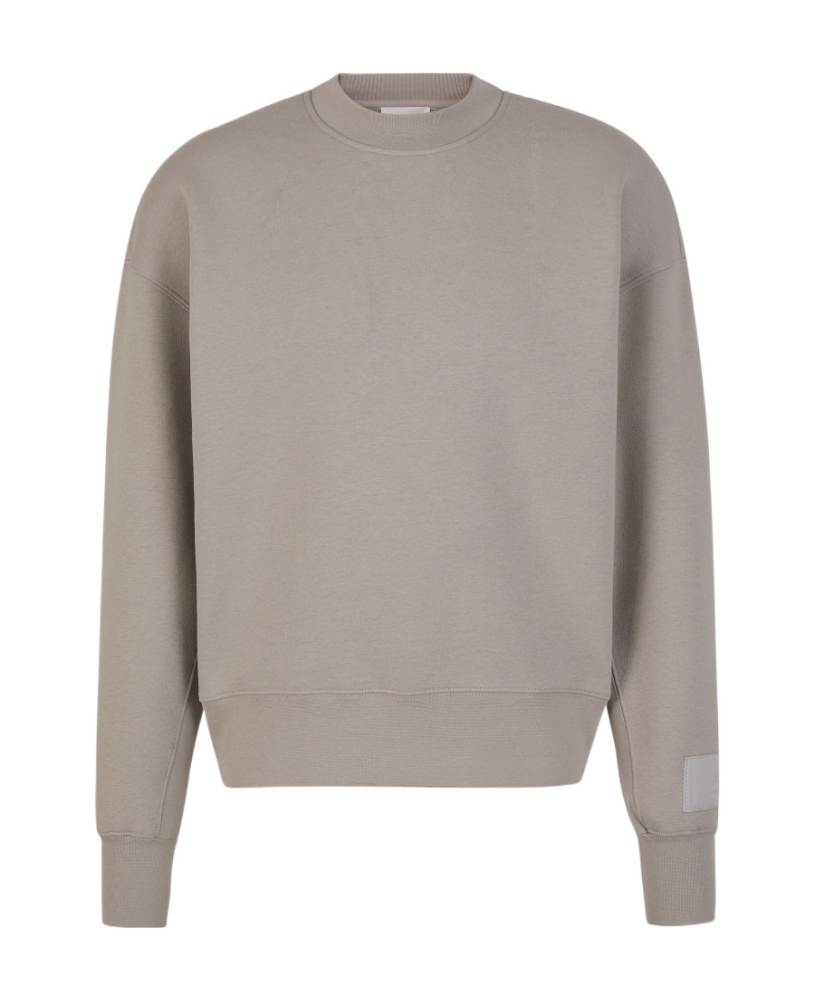 Ami Alexandre Mattiussi Round-necked Sweater In Gray