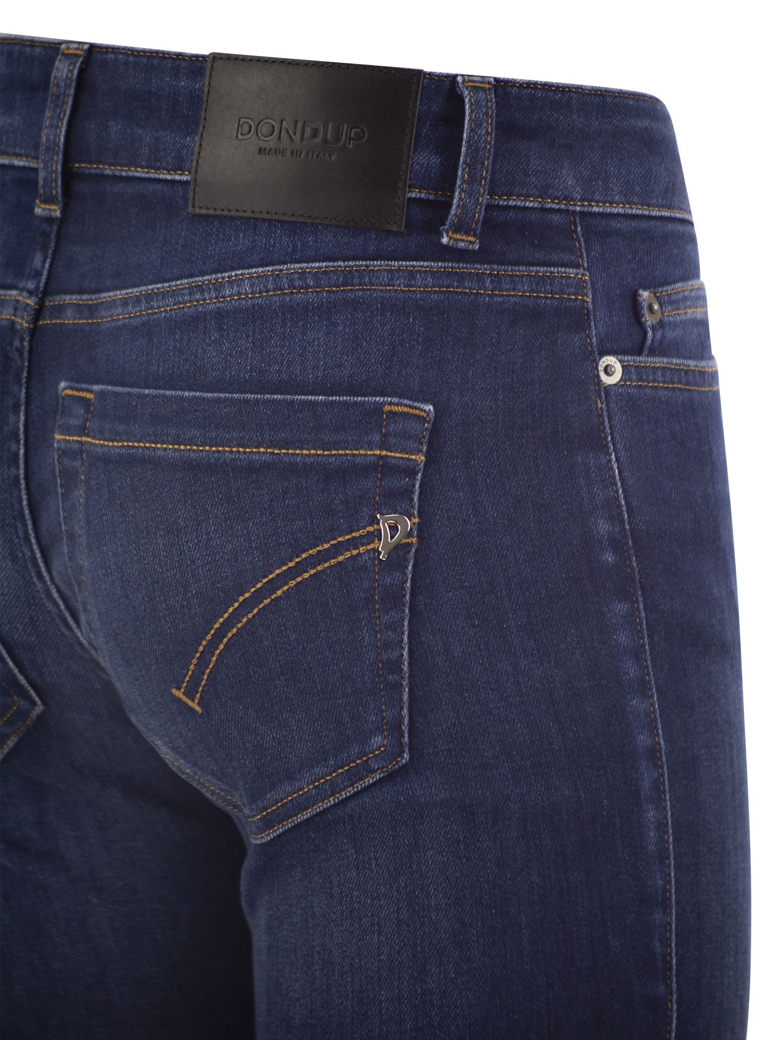 Dondup Monroe Five Pocket Skinny Fit Jeans In Blue