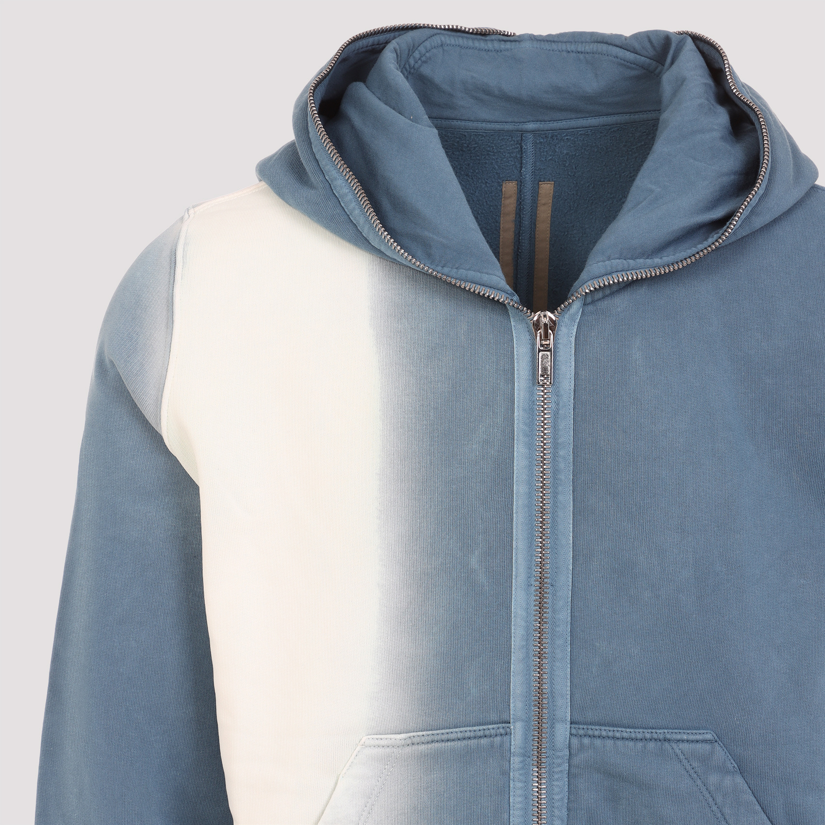 Rick Owens Drkshdw Gimp Zip-up Sweatshirt In Blue