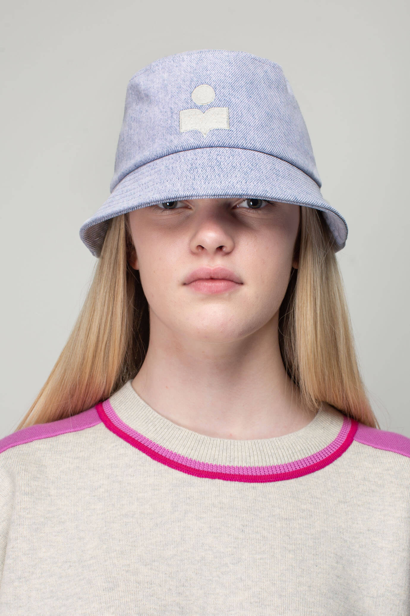 Isabel Marant Logo Fisherman's Hat In Gray