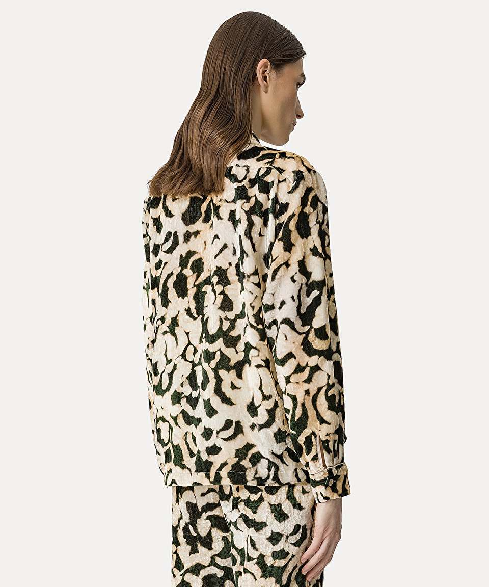 FORTE FORTE LONG-SLEEVED VELVET SHIRT