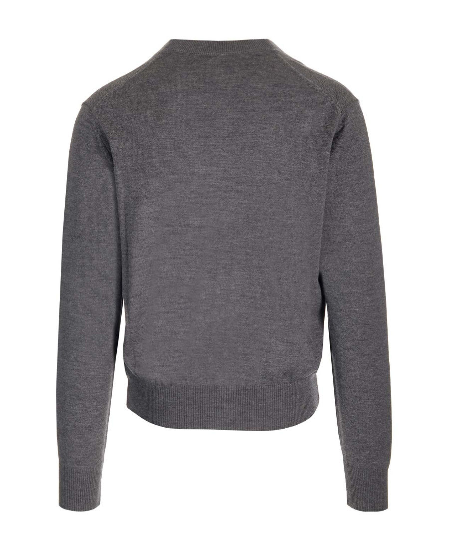 Ami Alexandre Mattiussi Extrafine Merino Wool Cardigan In Black