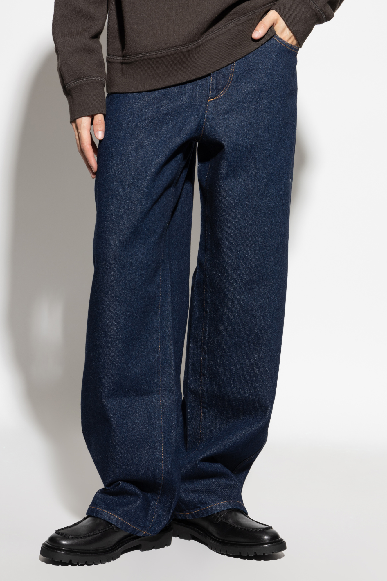 Isabel Marant Belt Loop Jeans In Blue