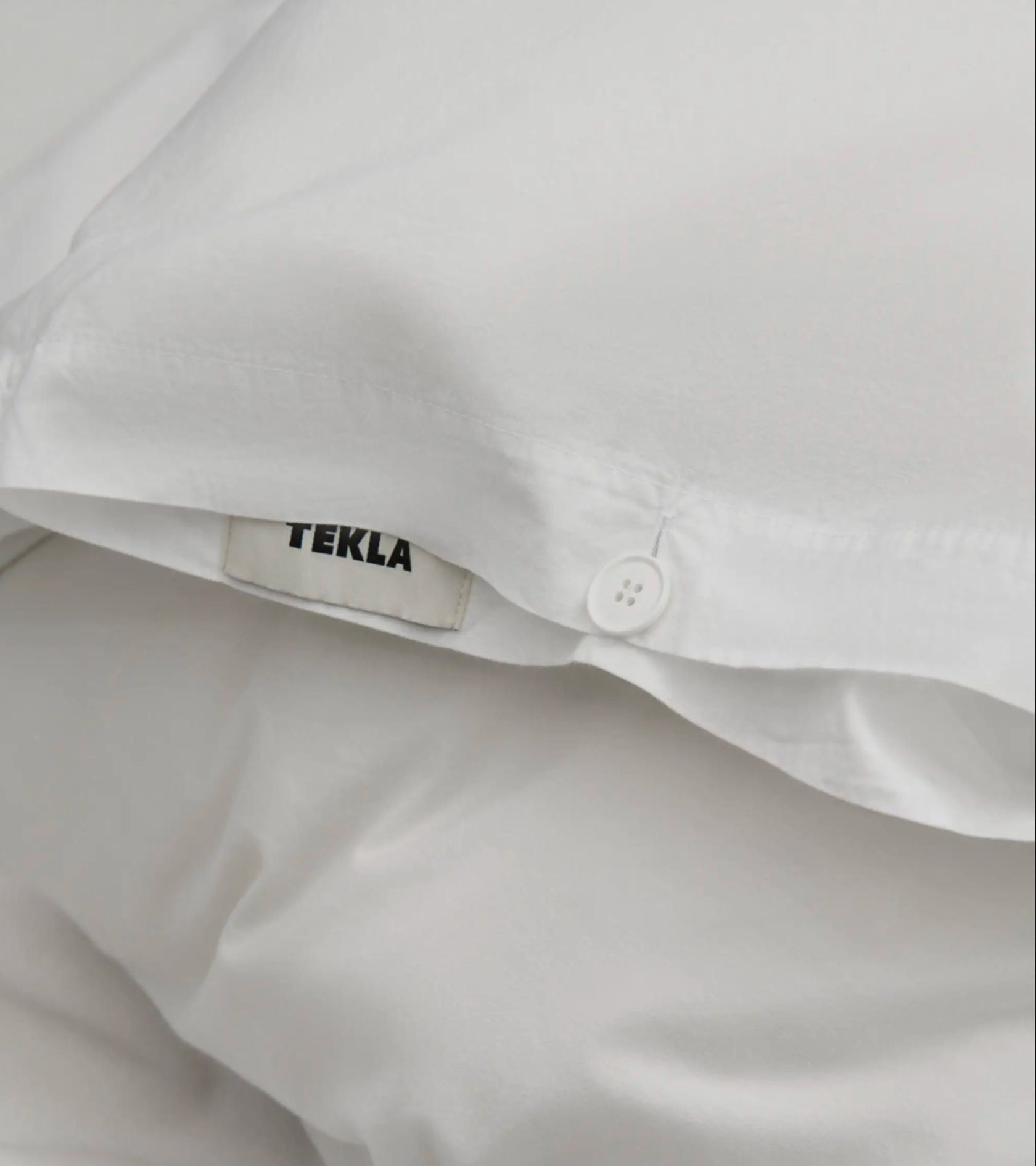 Tekla High-quality Percale Duvet Cover In White