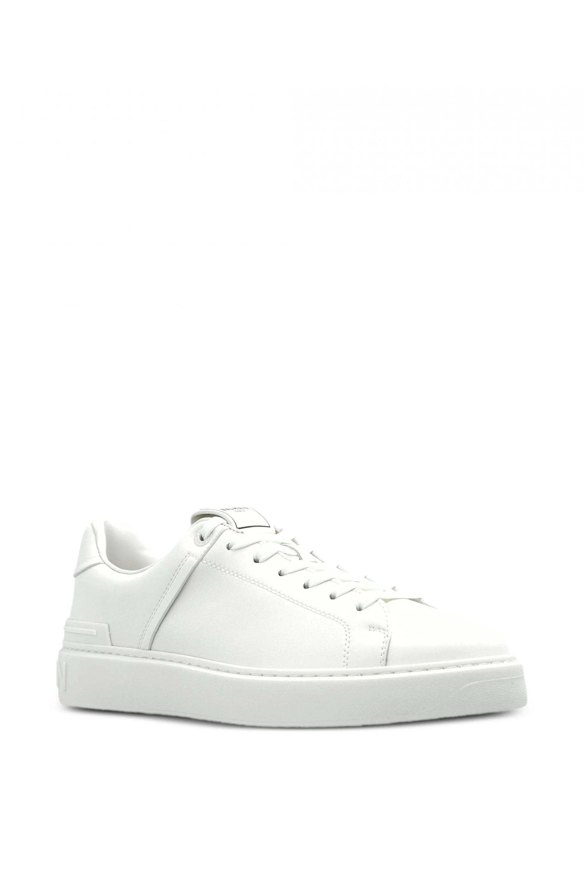 Balmain Lace-up Sneakers In White