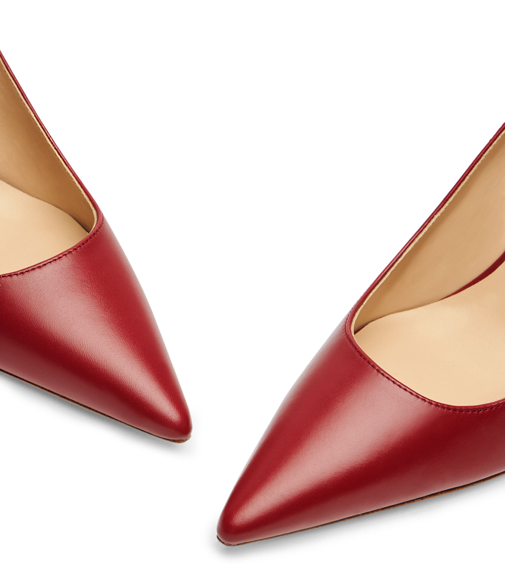 Stuart Weitzman Stuart 85mm Leather Pumps In Red