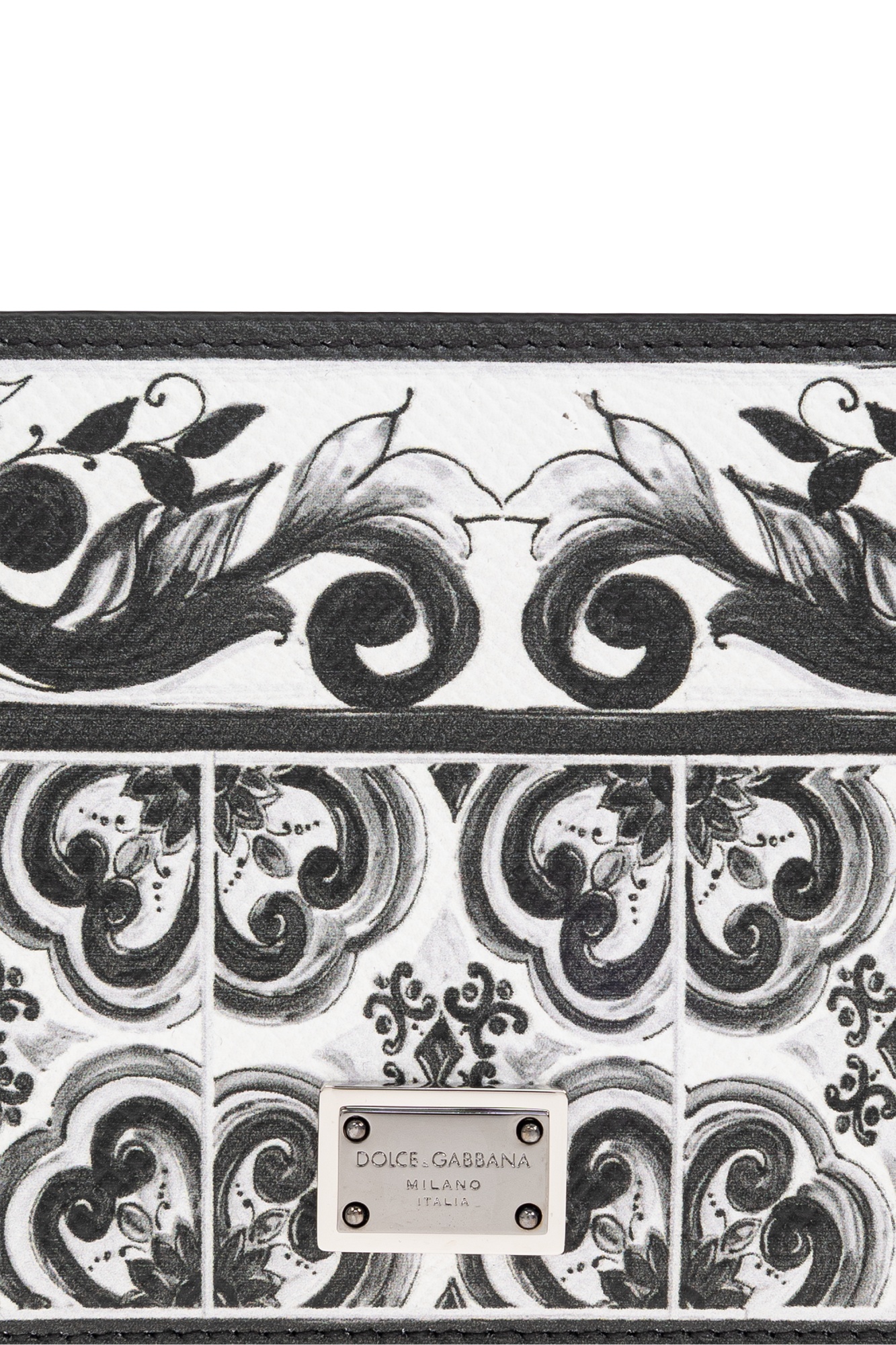 Dolce & Gabbana Graphic-print Wallet In Neutral