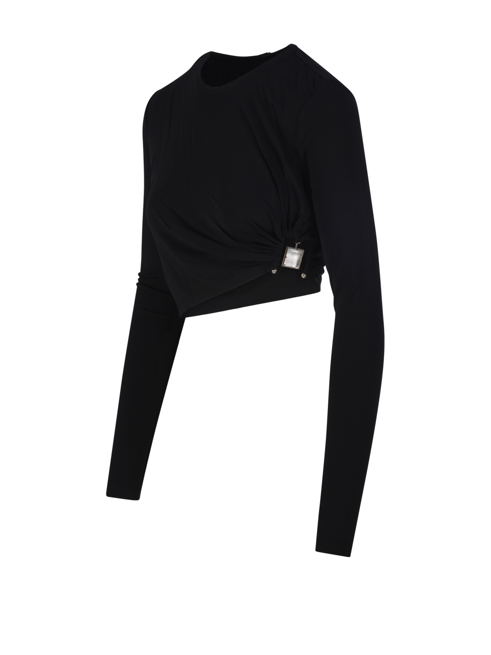 Christopher Esber Bezel-quartz Long-sleeve Top In Black