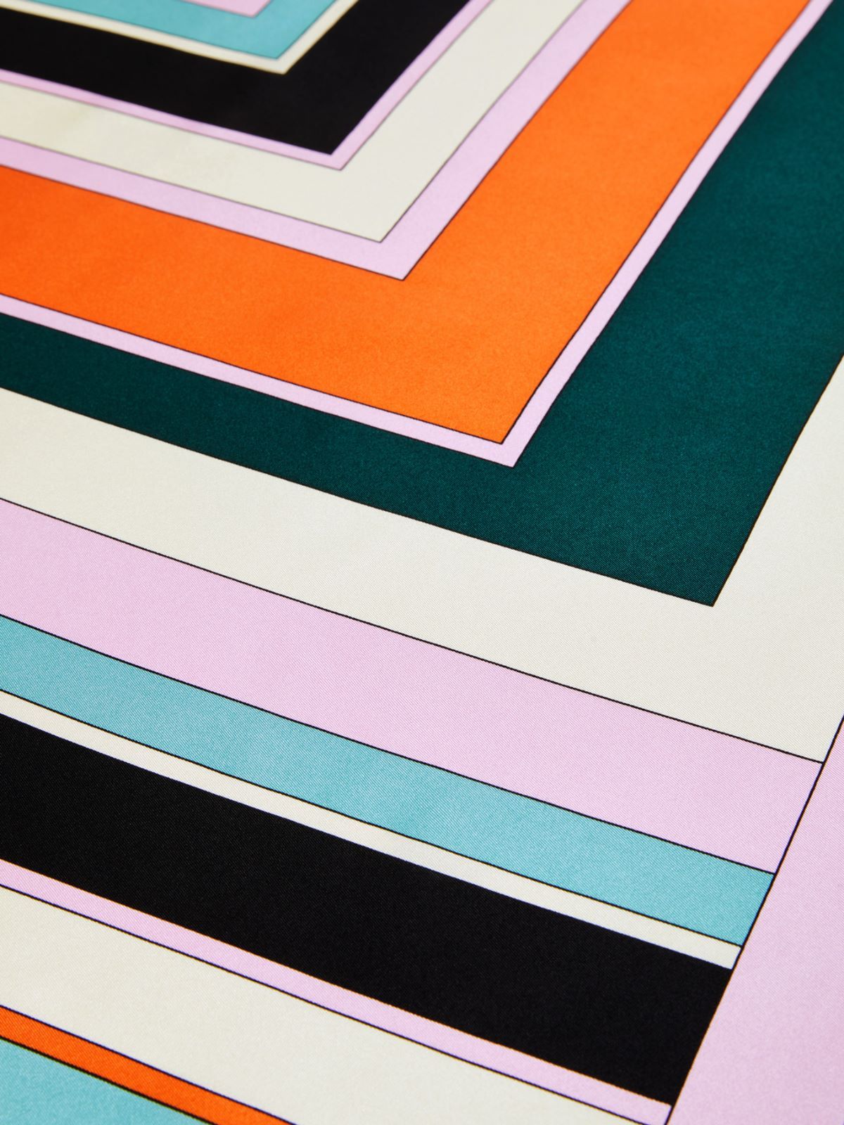Weekend Max Mara Printed Silk Scarf In Multicolor