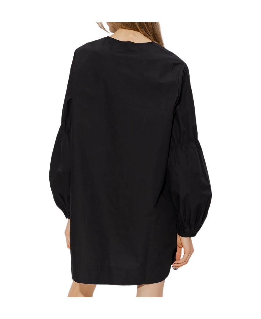 Ganni Sparkle Mini Dress In Black