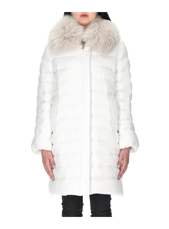 Moorer Medium And Long Down Jacket In Multi