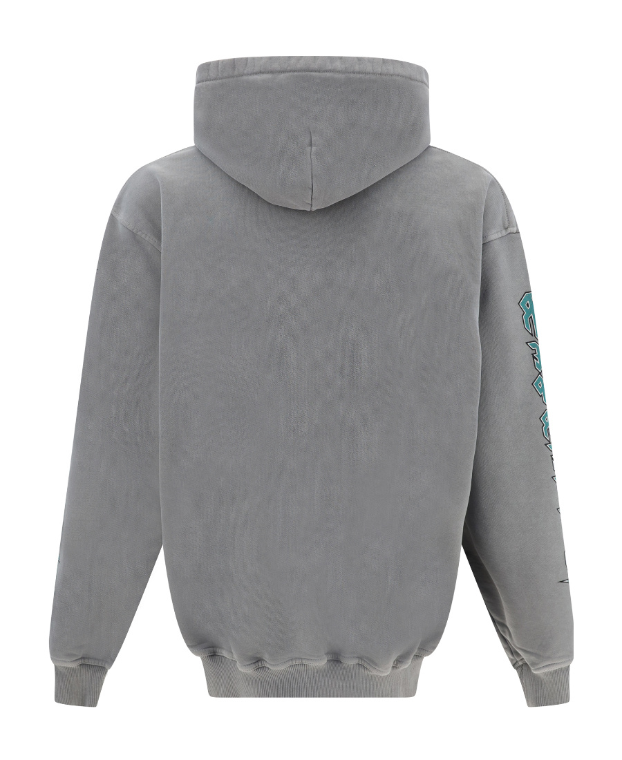 Represent Long-sleeved Hooded Sweater In Gray