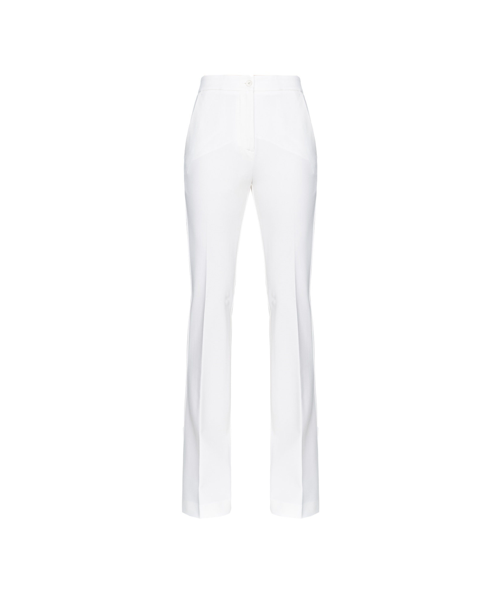 Pinko Straight-leg Slim-fit Trousers In White