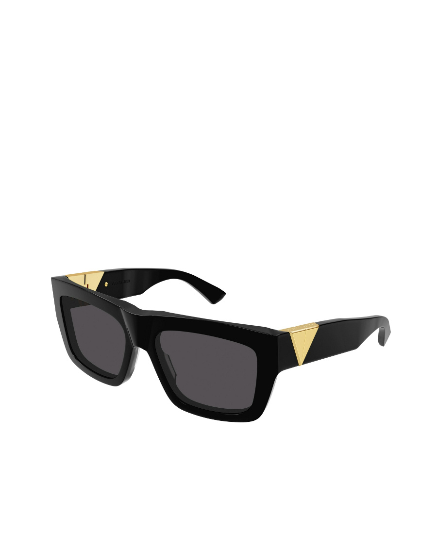 Bottega Veneta Thick Square-frame Sunglasses In Black
