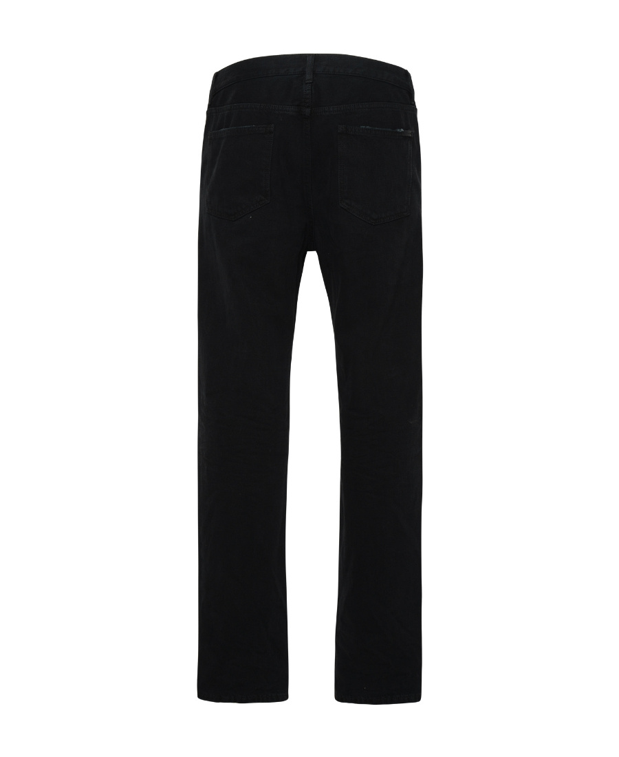 Saint Laurent Oklahoma Jeans In Black Denim In Black