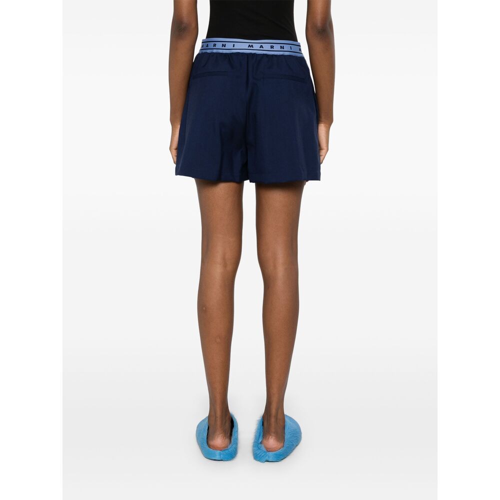 Marni Pleated Shorts In Black