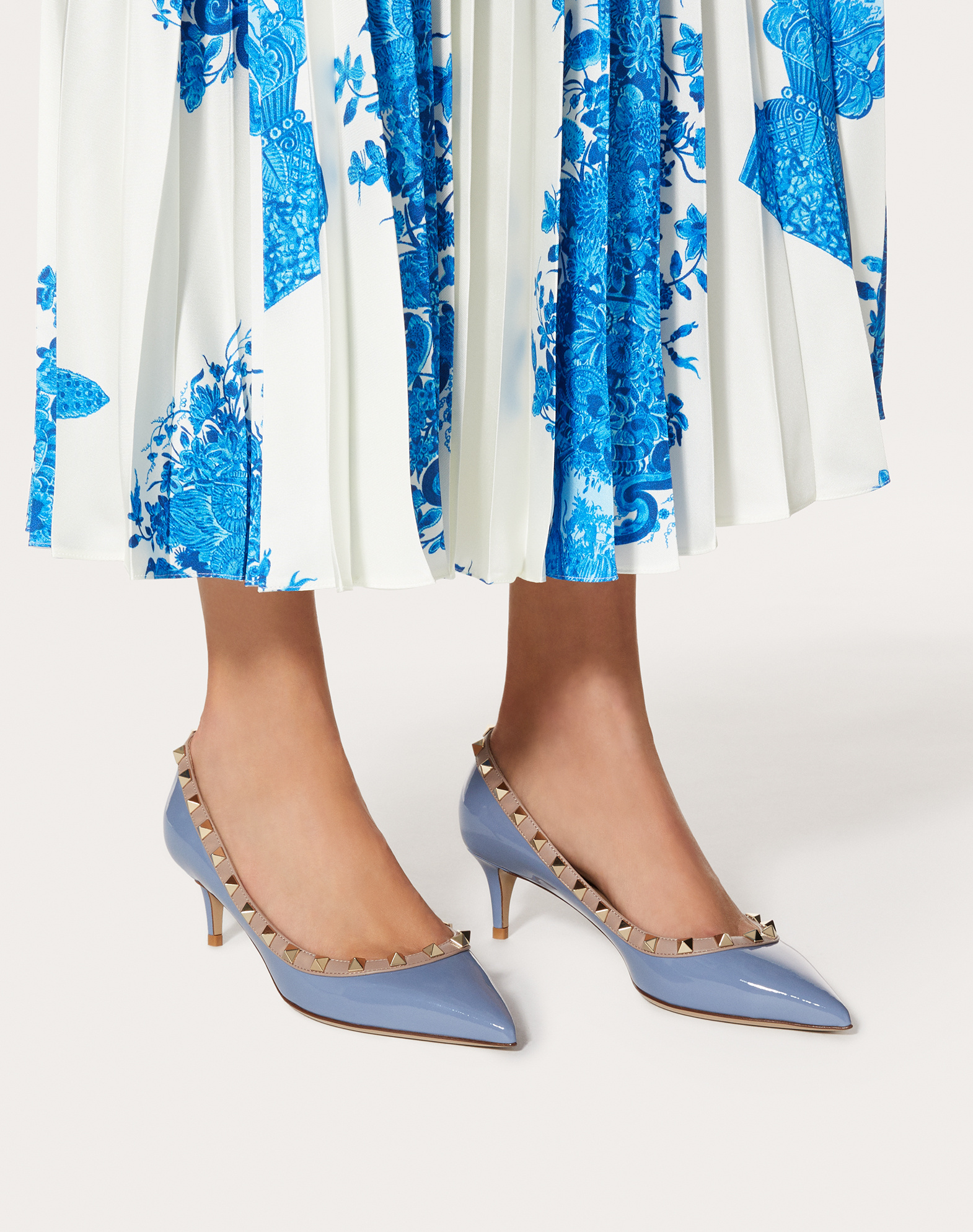 Valentino Rockstud Rivet High Heels In Multicolor