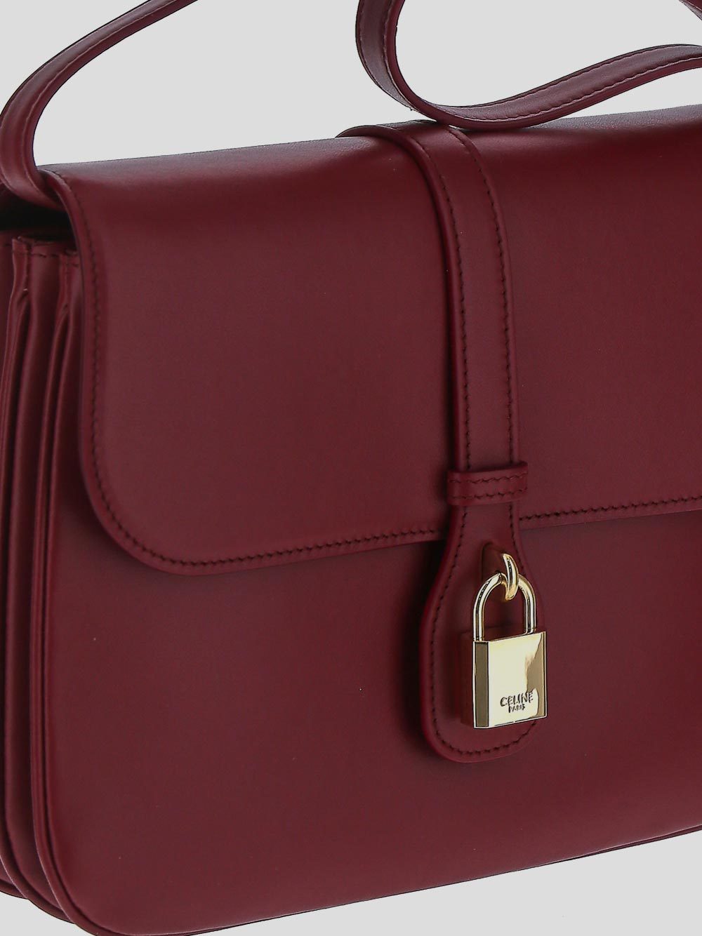Celine Lock One-shoulder Bag In Red
