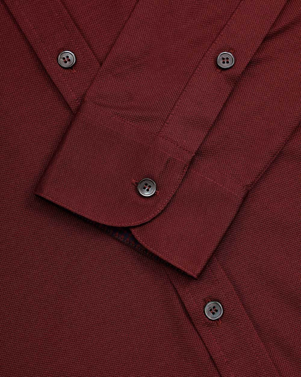Ferragamo Embroidered Shirt With Logo In Brown