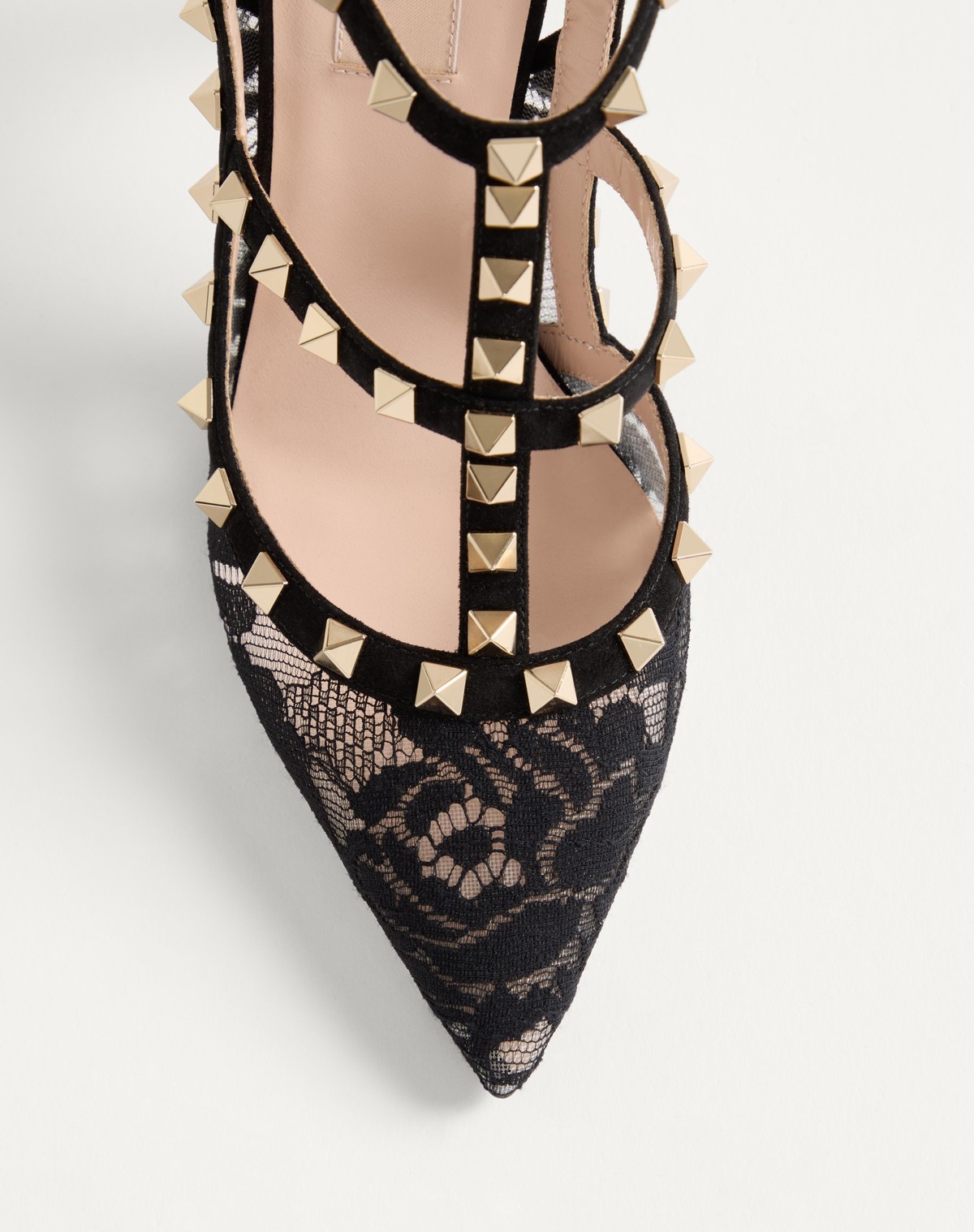 Valentino Pointed High-heeled Sandals In Black