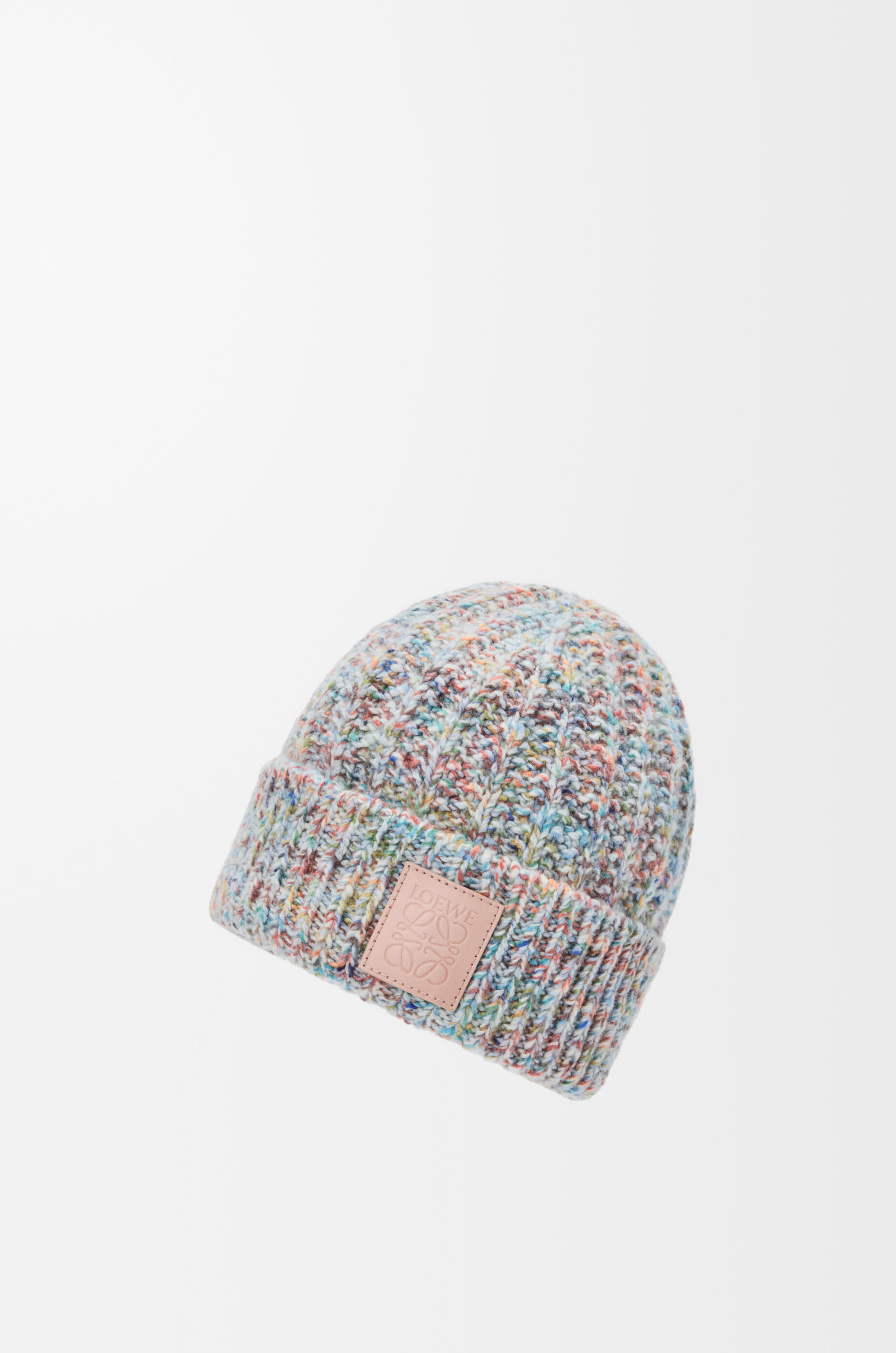 Loewe Wool And Cashmere Blend Beanie In Multi