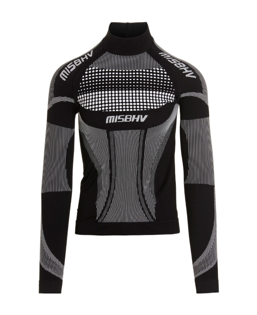 Misbhv Black Sport Europa Quarter-zip T-shirt In Black