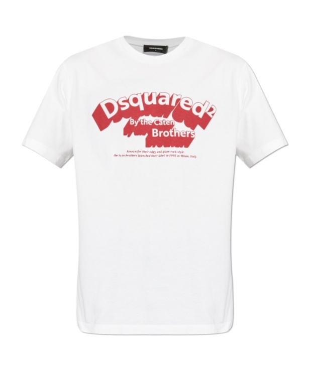 Dsquared2 Regular Fit Tee-l Nd Dsquared Male In White