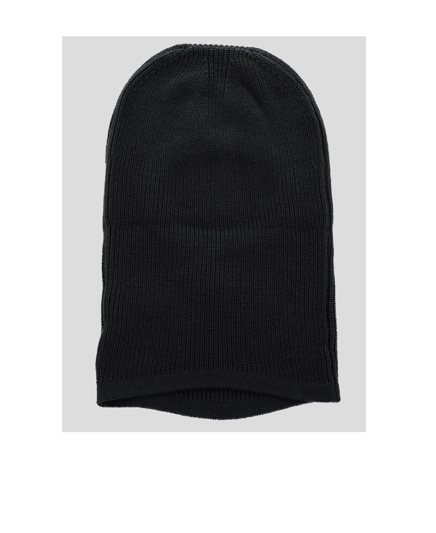 Stone Island Compass-patch Virgin Wool Balaclava In Black