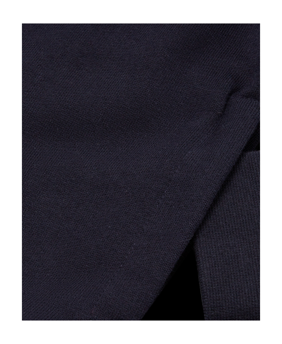 Moncler Embroidered Logo Hoodie In Blue