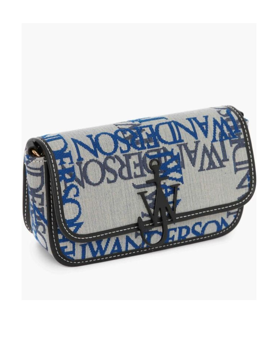 Jw Anderson Anchor Chain Baguette - Shoulder Bag In Gray
