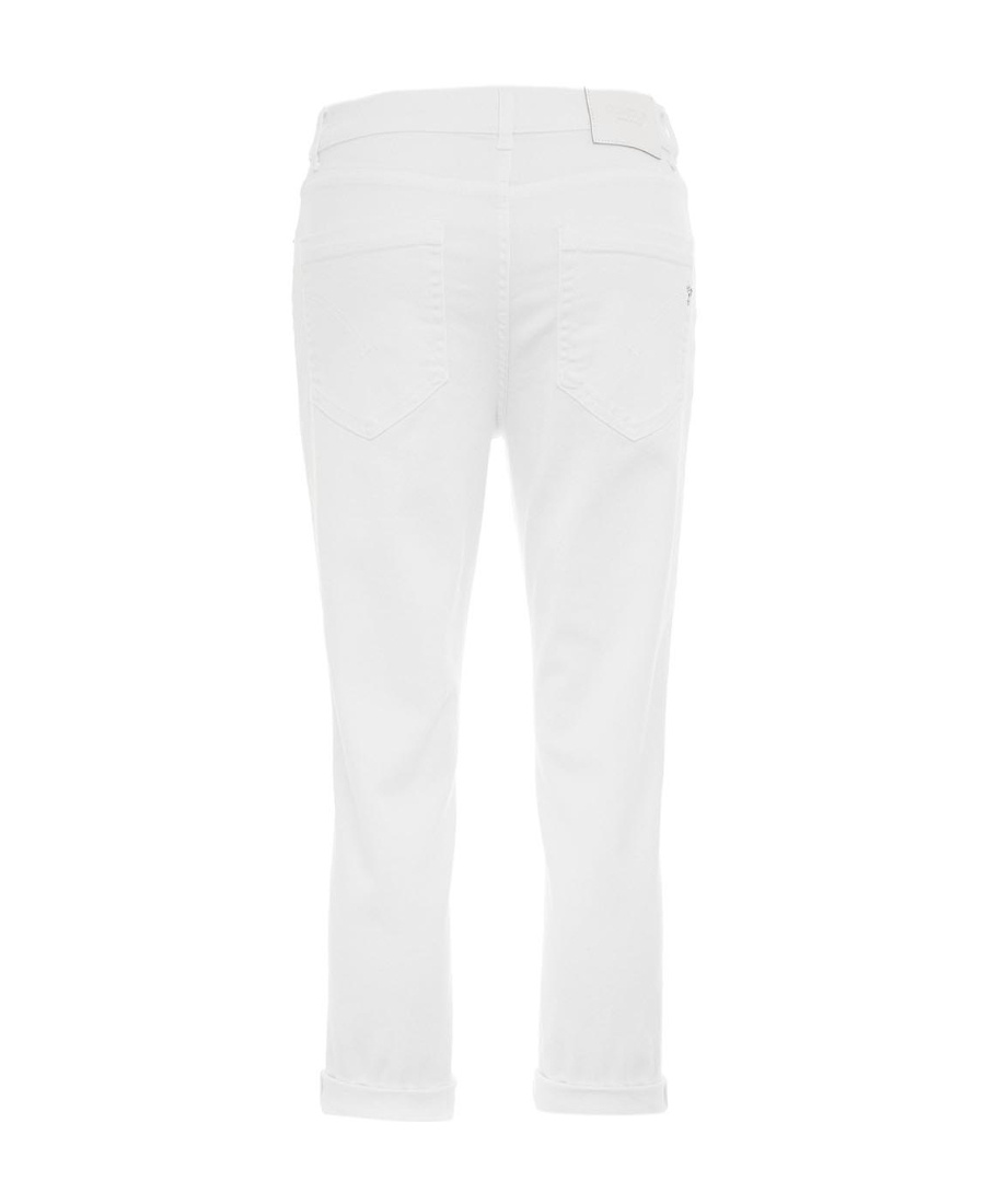 Shop Dondup Button-fastening Denim Jeans In White