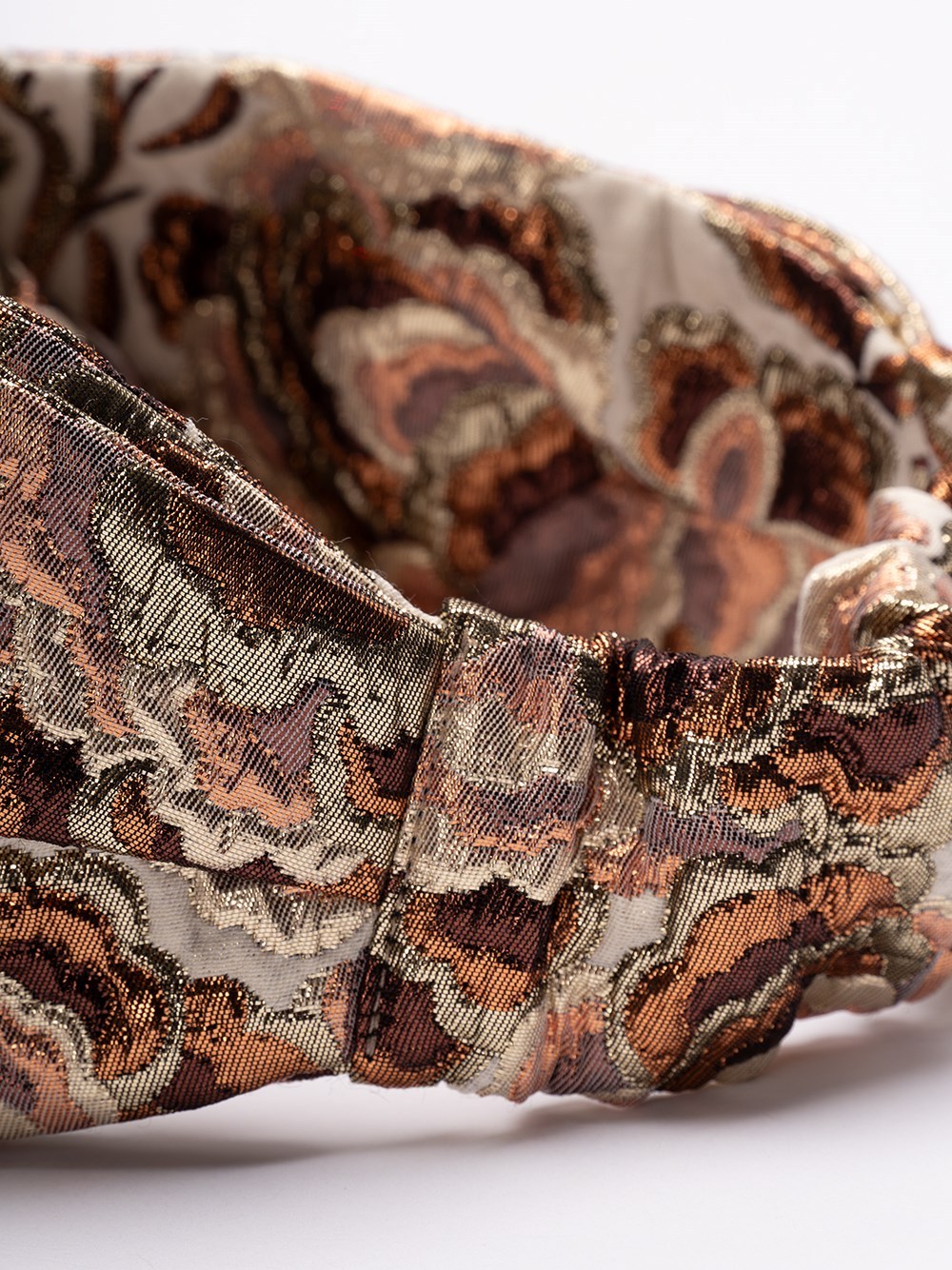 Shop Valentino Lurex Headband In Yellow