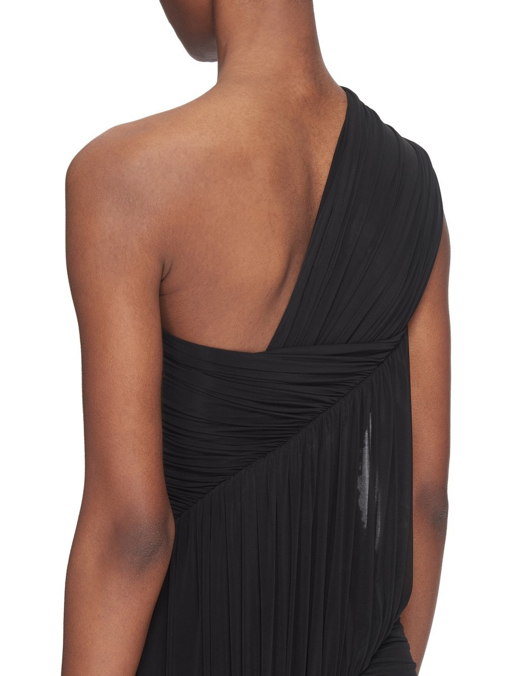 Shop Rick Owens One-shoulder Mini Dress In Black