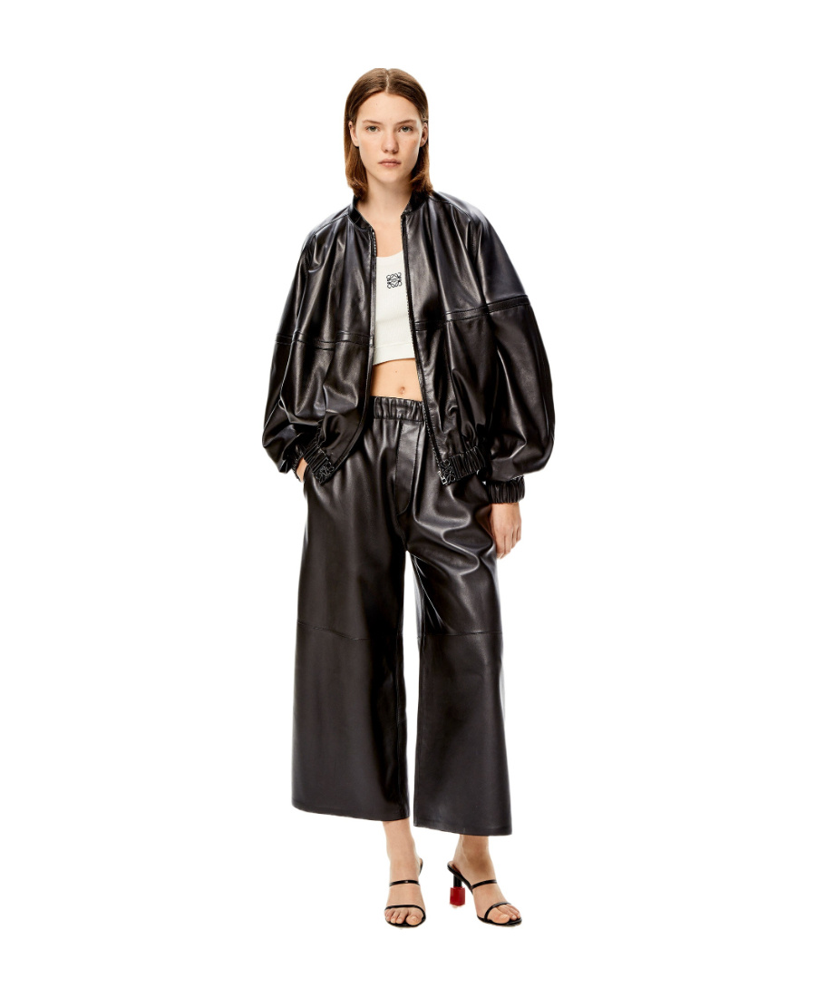 Loewe Bomber Jacket In Nappa In Black