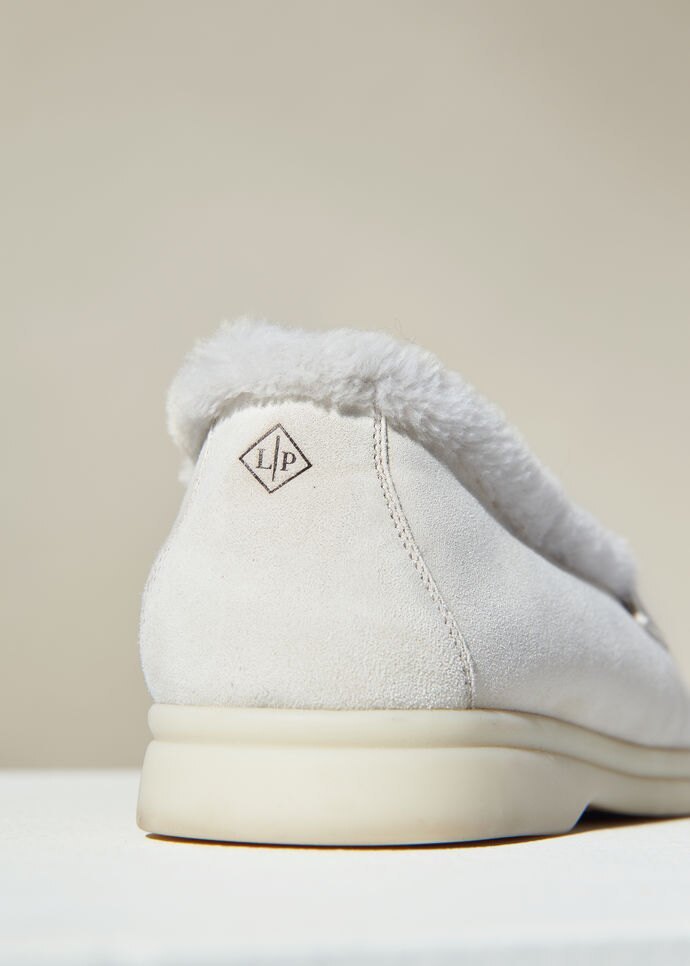 Loro Piana Lacing Loafers In White