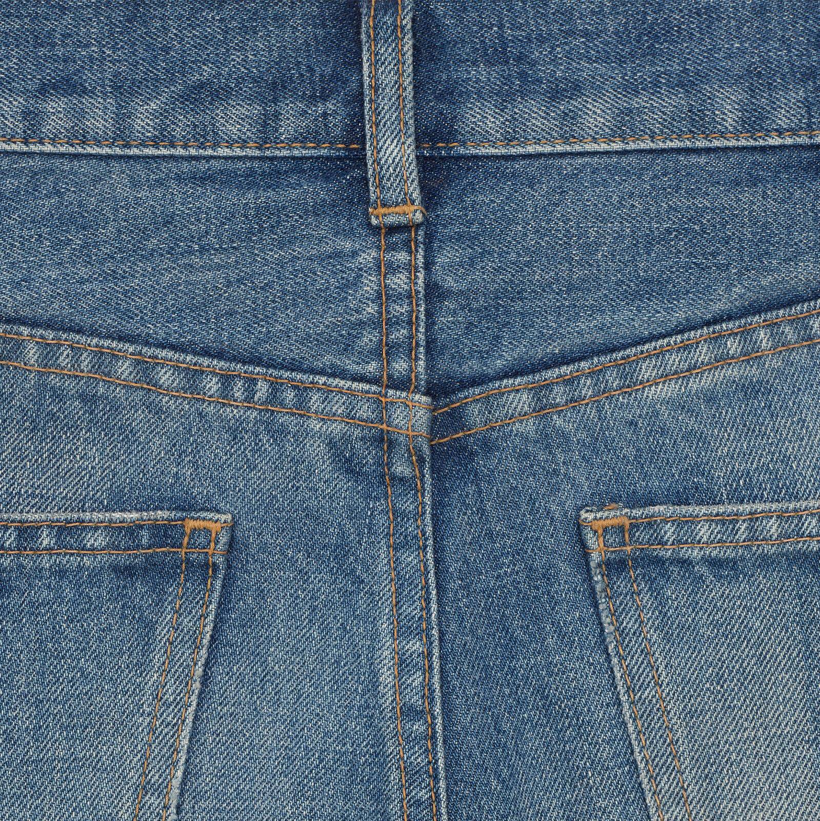 Celine Cotton Mid-waist Jeans In Blue