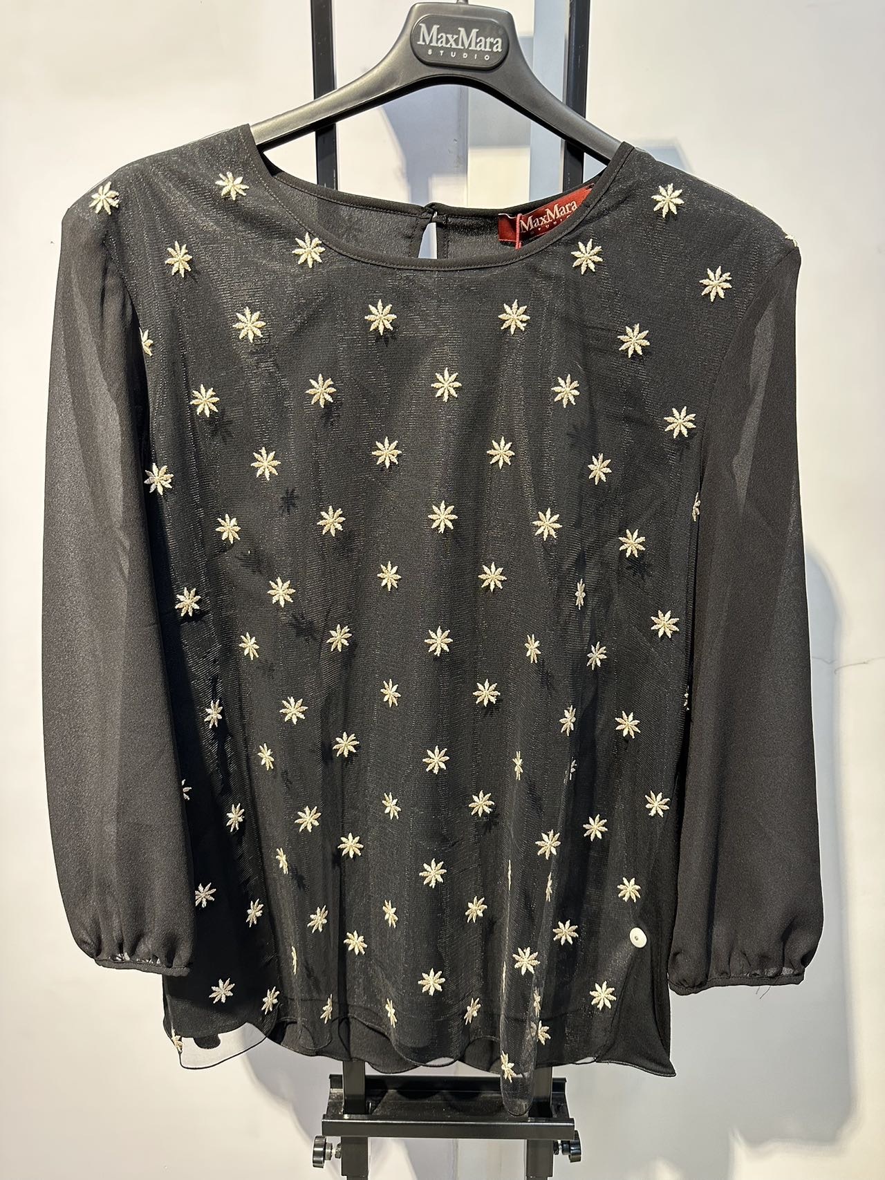 Max Mara Long-sleeved Jacket In Black