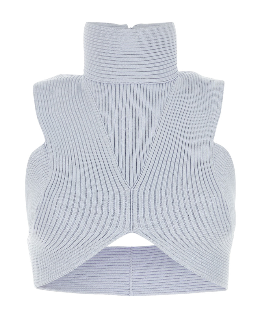 Alaïa High-necked Sleeveless Vest In White