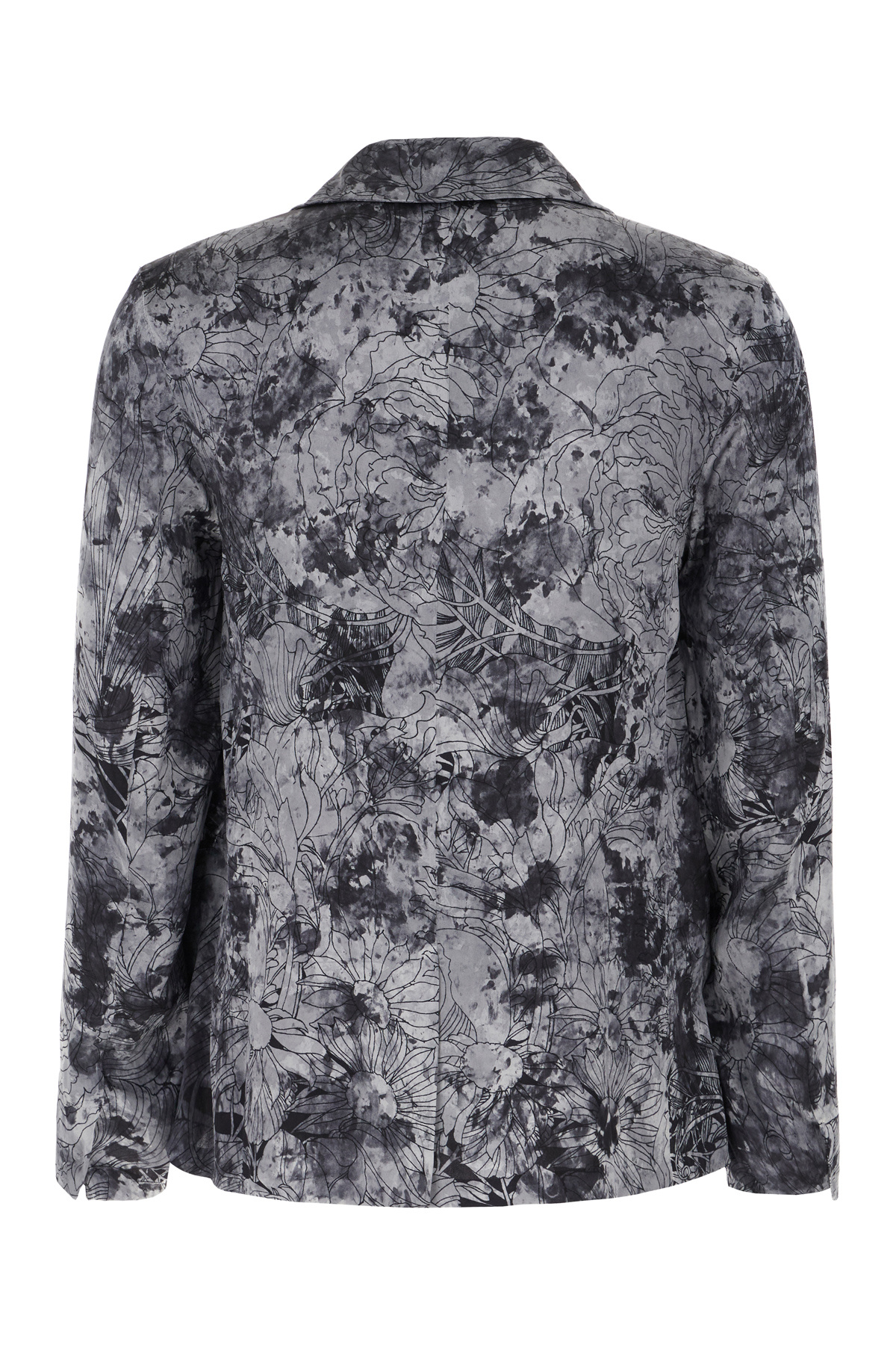 Avant Toi Printed Stretch Silk Shirt