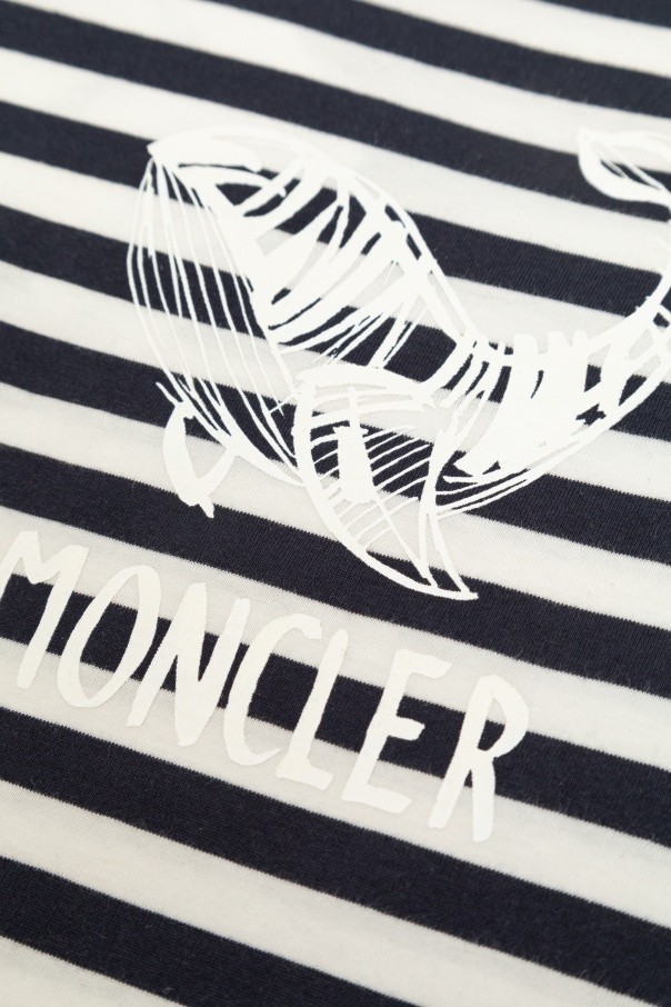 Moncler Striped T-shirt In White