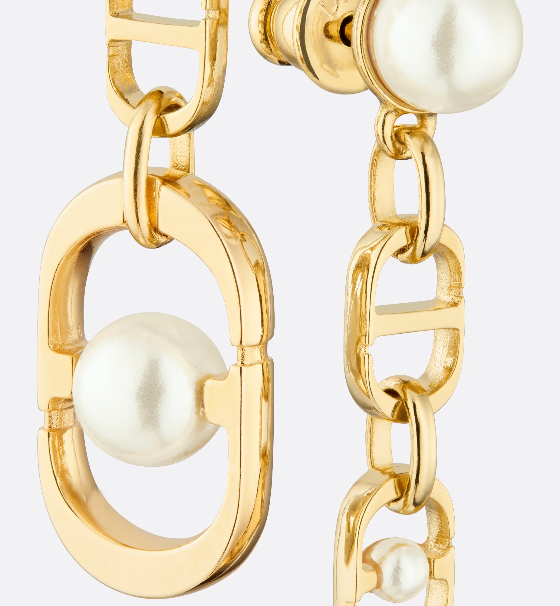 Shop Dior 30 Montaigne Jolie Earrings In Yellow