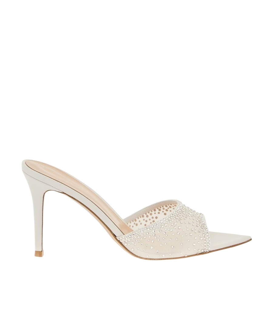 Gianvito Rossi Rania Heeled Sandals In White