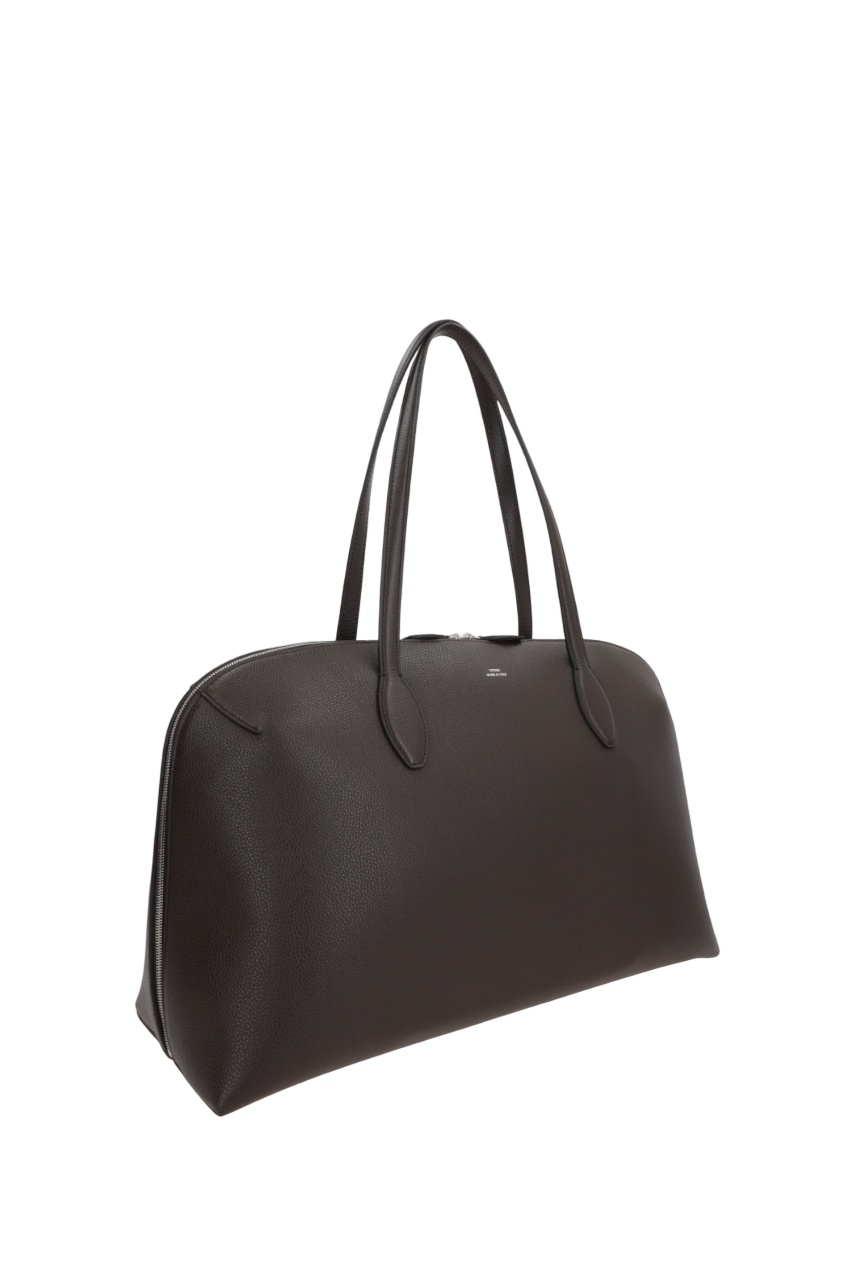 Totême Grained-leather Tote Bag